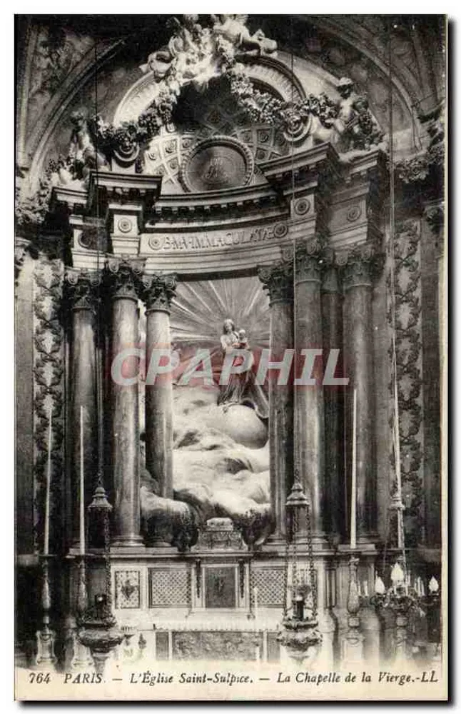 Paris — L'Église Saint-Sulpice — La Chapelle de la Vierge — LL n°764 - Recto