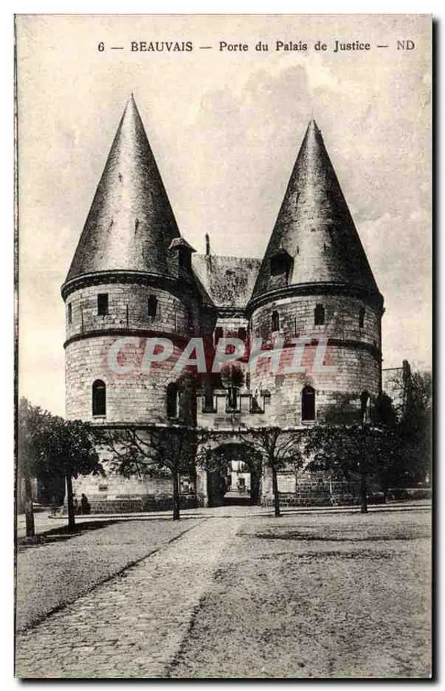 Beauvais — Porta do Palácio de Justiça — ND - Frente