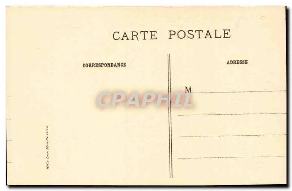 Porträt der Marquise d'Antin — Nattier — J.-E. Bulloz, Verlag Nr. 36 - Rückseite