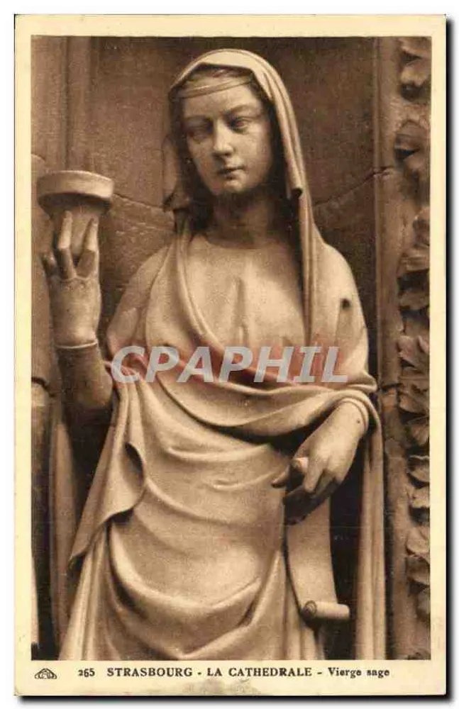 Straßburg - Die Kathedrale - Weise Jungfrau — n°265 - Vorderseite