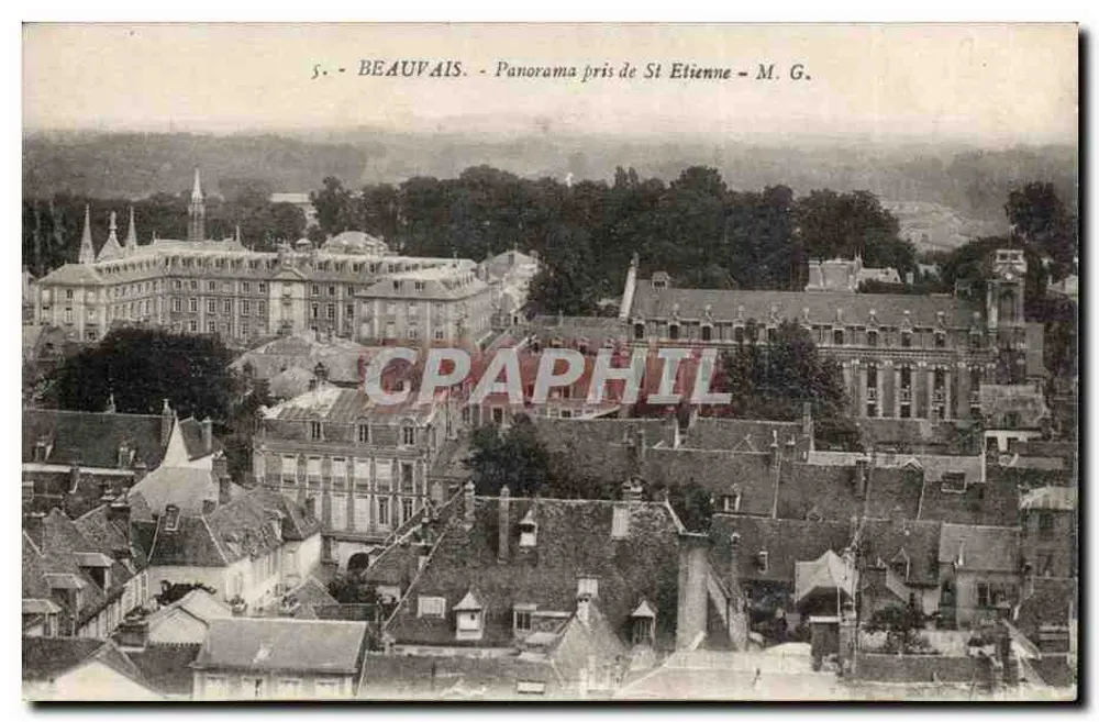 Beauvais - Panorama tirado de St Etienne - M. G. - Frente