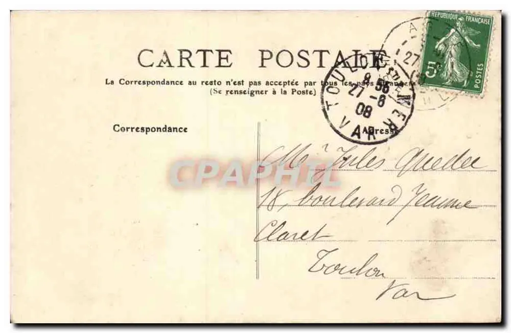 Sint-Etiennekerk — Adge — Hérault — uitgever ADGE - Achterkant