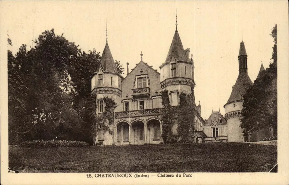 Zamek w Parc — Zamek w Châteauroux (Indre) — wydawca Gentilhomme Officier - Awers