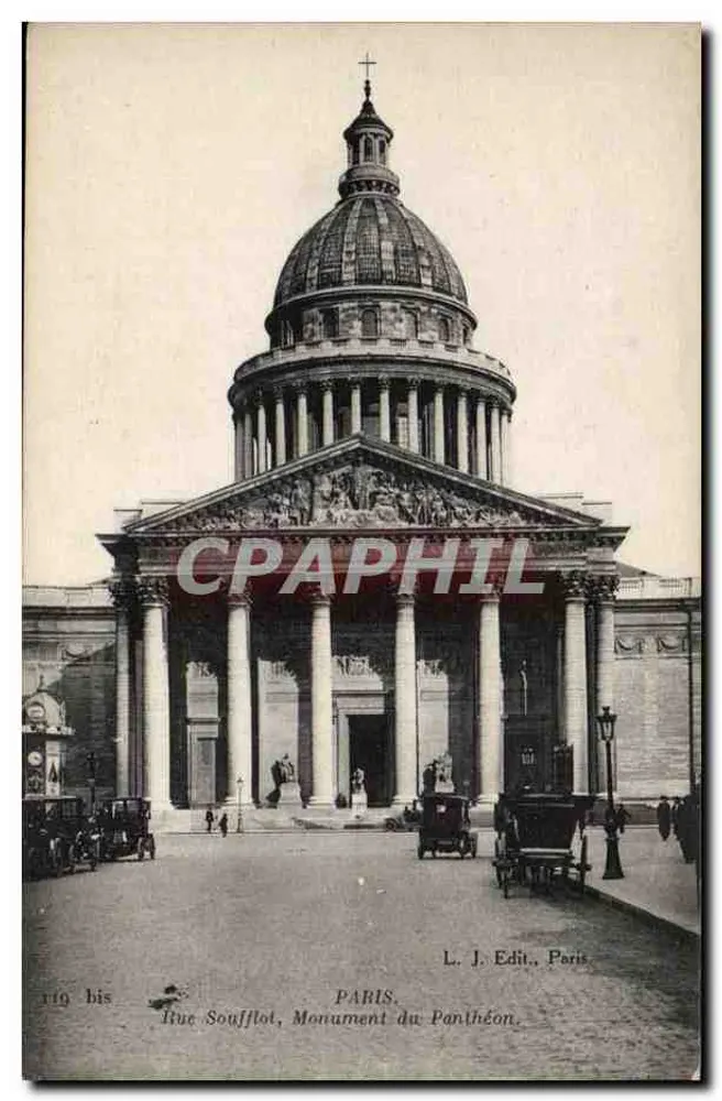 Paris — Ansicht des Panthéons — L. J. Edit., Paris - Vorderseite