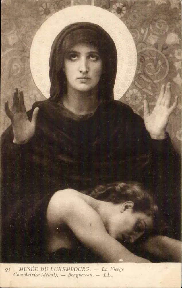 Die Tröstende Jungfrau — Detail einer Malerei — Museum Luxembourg — LL. n°93 - Vorderseite