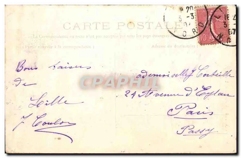 LILLE — Igreja de São Maurício — Editor Lille, n° 88 - Verso