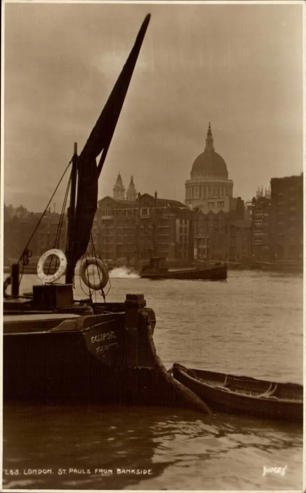 London. St. Paul's aus Sicht von Bankside — Judges' Ltd. Hastings - Vorderseite