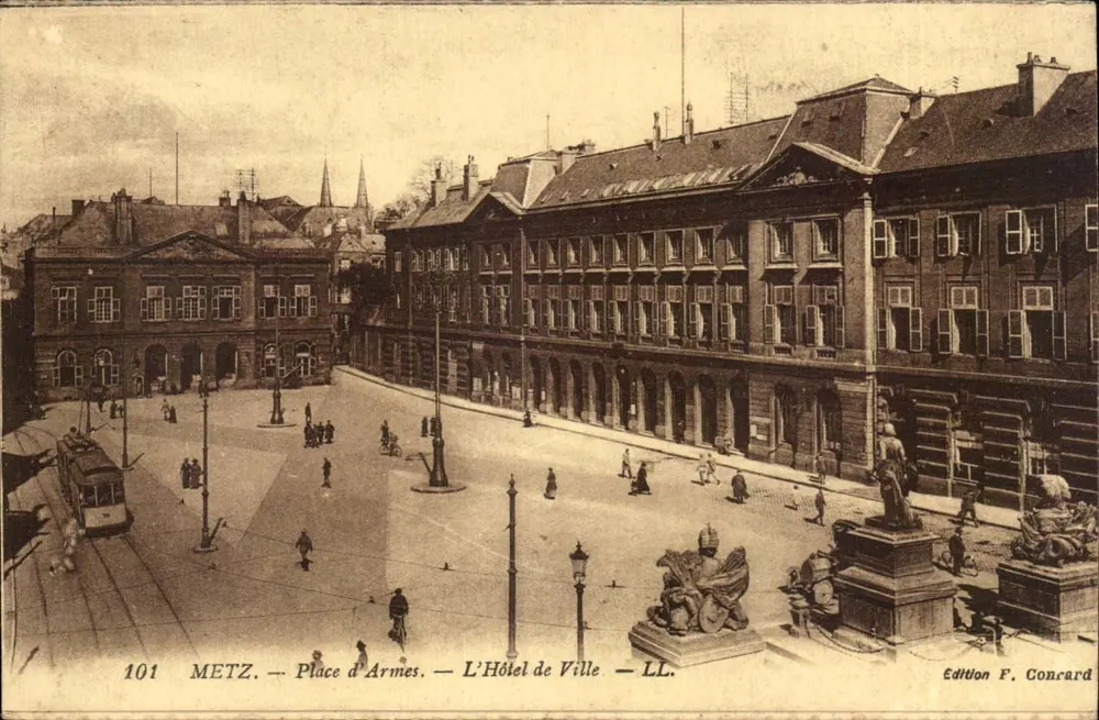 METZ — Place d'Armes — Das Rathaus — Ausgabe F. Concard — n° 101 - Vorderseite