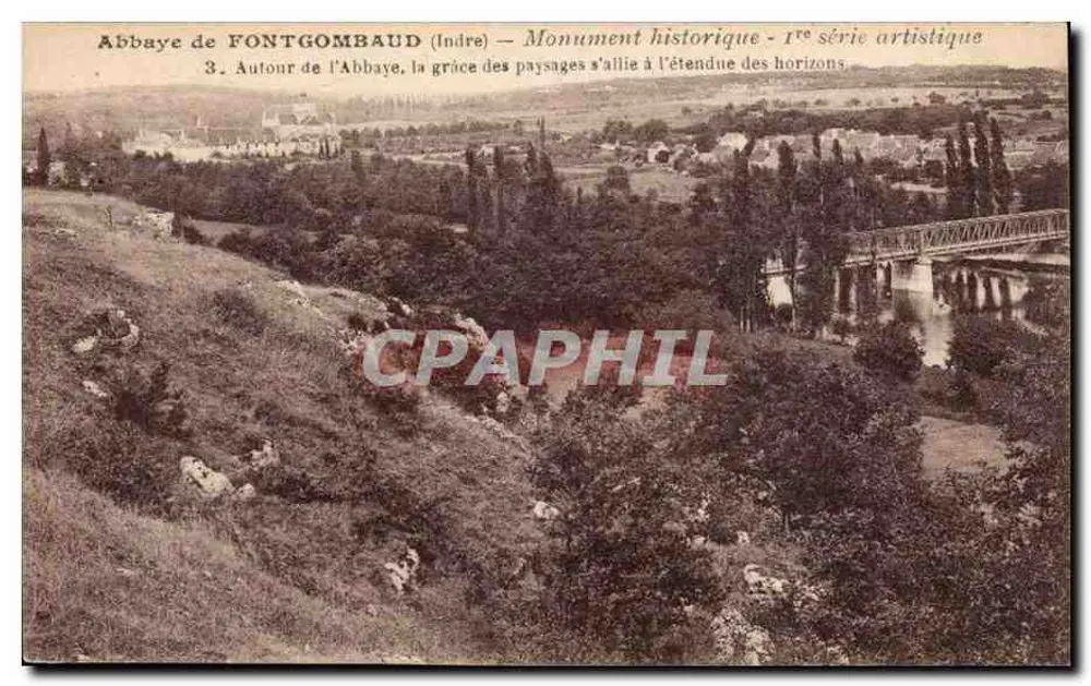 Abtei FONTGOMBAUD (Indre) — Historisches Denkmal — 1. künstlerische Serie - Vorderseite