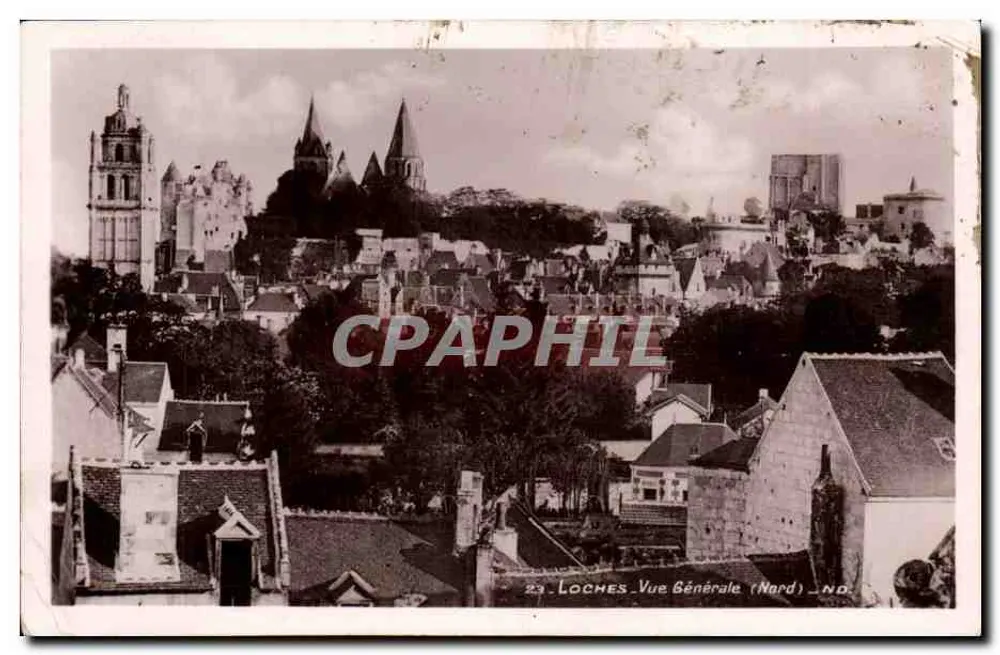 Loches - Vista Geral (Norte) - ND - Frente
