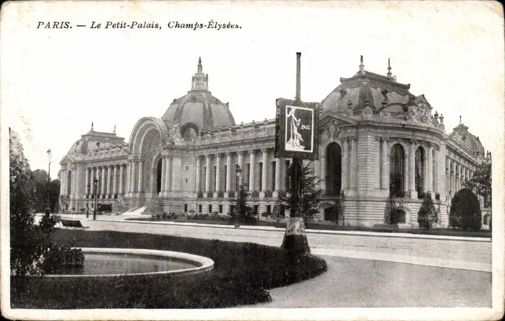 Paris — O Petit-Palais, Champs-Élysées — editor anônimo, número de série não visível - Frente