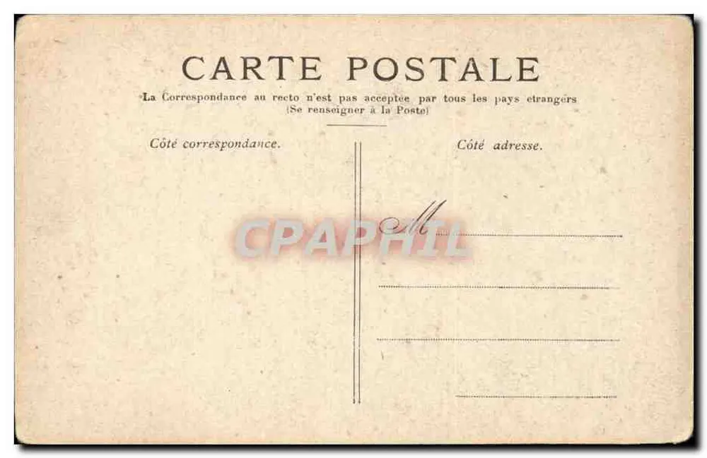 Paris — O Petit-Palais, Champs-Élysées — editor anônimo, número de série não visível - Verso