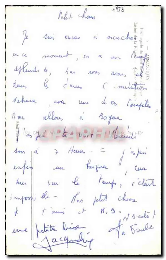 अर्काशॉन — अर्काशॉन का स्मृति — कैसिनो डी ला प्लेज़ से उत्पत्ति - पीछे