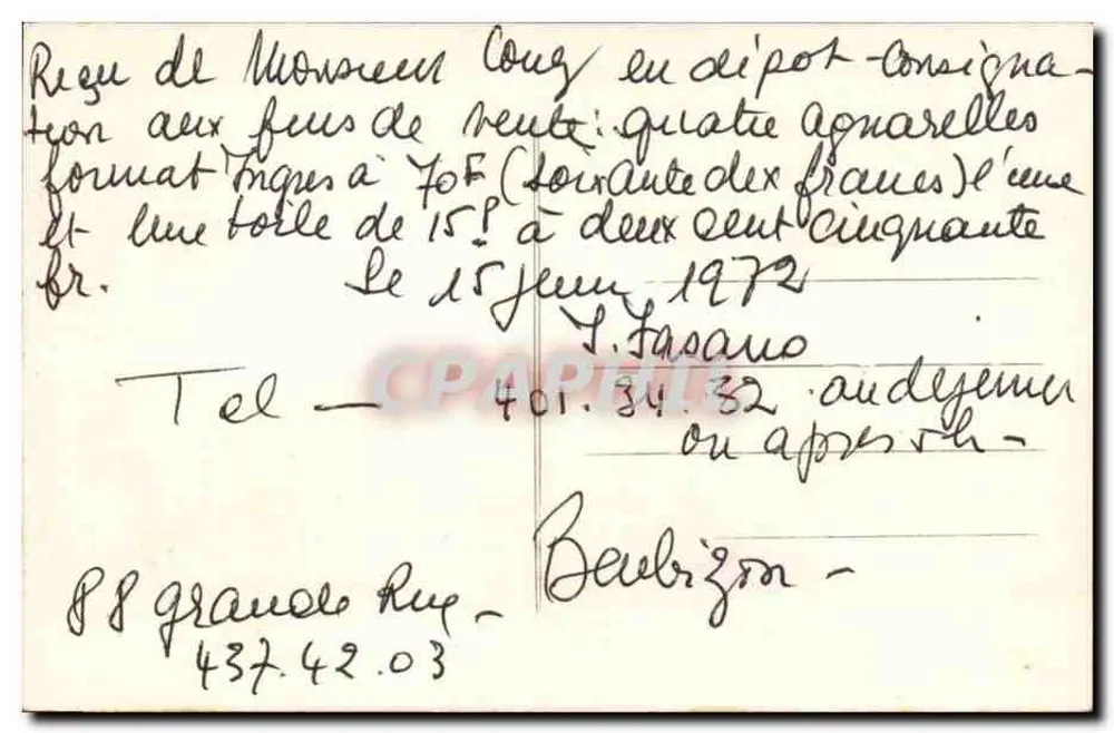 Auferstehung — Edition des Museums der Auberge Ganne in Barbizon - Rückseite