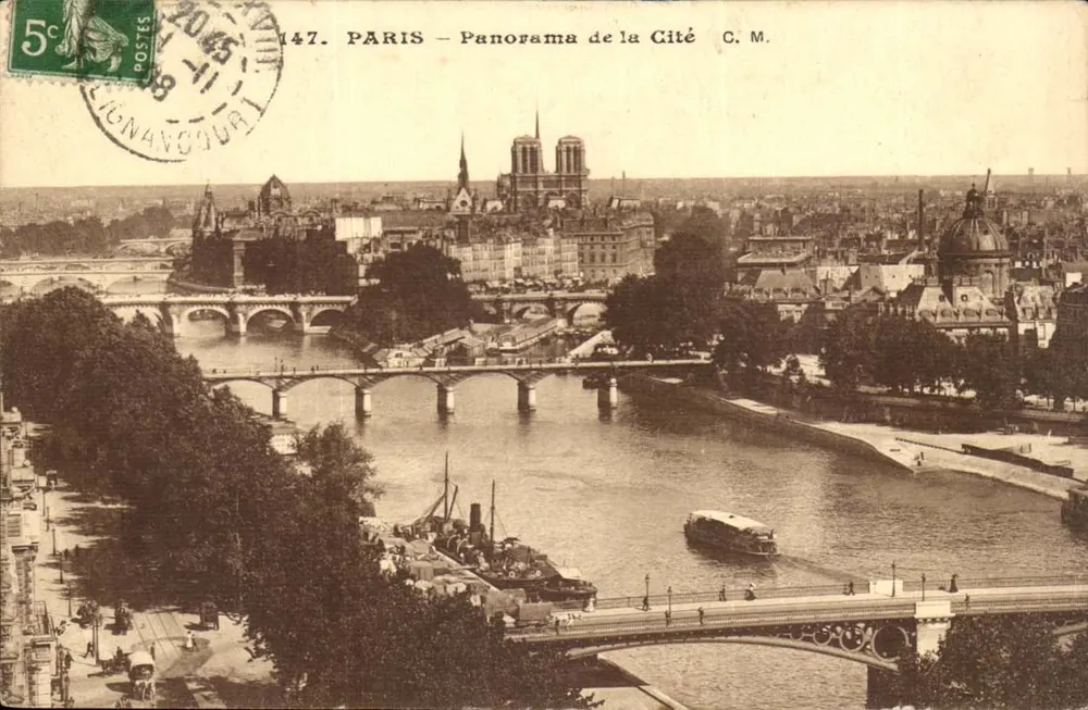 PARIS — Panorama da Cité — C.M. n°147 - Frente