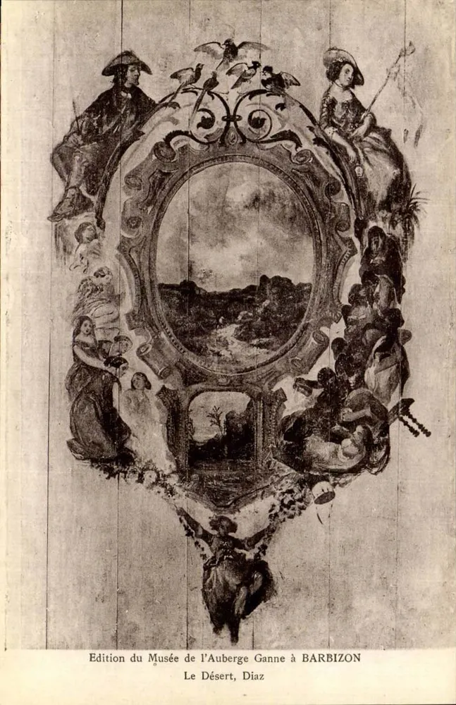 Der Wüste — Detail einer Arbeit aus dem Museum Auberge Ganne in Barbizon — Edition Le Désert, Diaz - Vorderseite