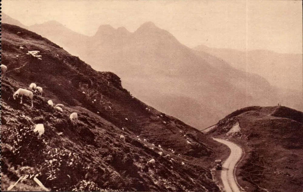 Thermale Straße des Aubisque-Passes — Aussichtspunkt an der Straße — Éditions Jové, Pau (B.P.) - Vorderseite