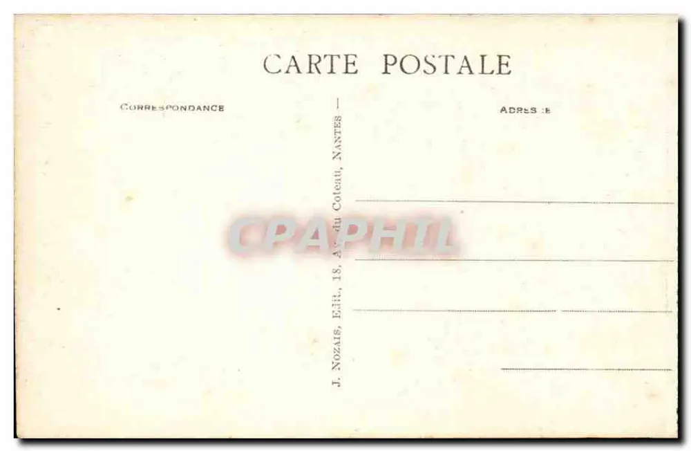 Lisieux - A Capela do Carmo — editor J. Nozaïs, Nantes - Verso