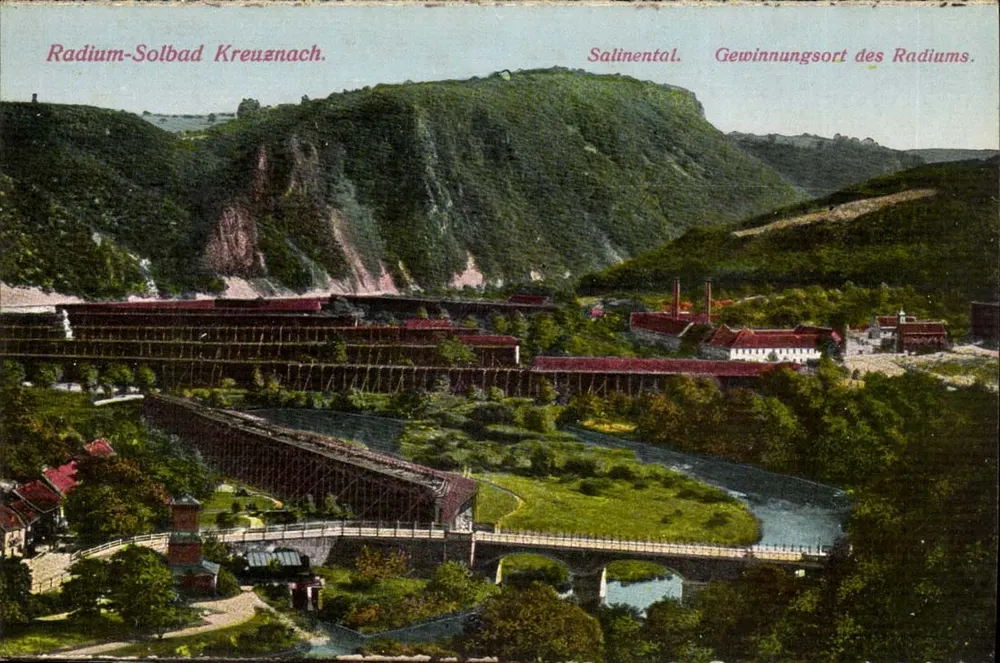 Radium-Solbad Kreuznach — Salinental. Gewinnungsort des Radiums. - Vorderseite