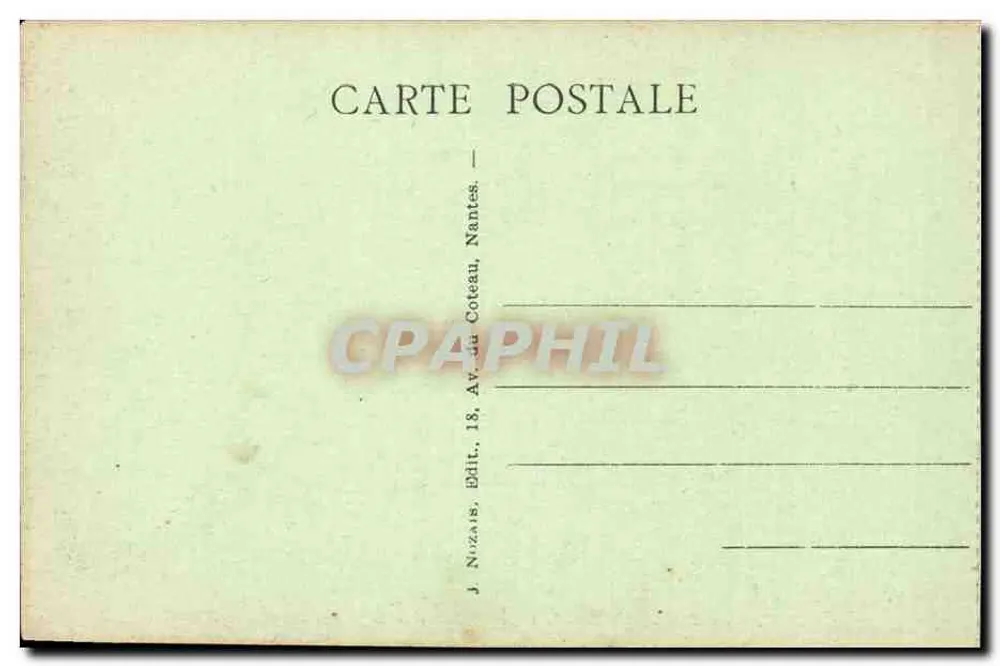Calvaire de Pontchâteau (1. Station) — Jesus wird zum Tode verurteilt — Verlag J. Nozais, Nantes - Rückseite