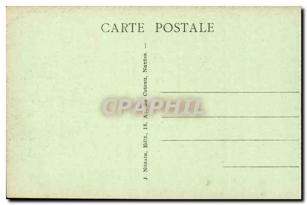 Calvarienberg von PONTCHATEAU (Dritte Station) — Jesus fällt zum ersten Mal — J. Nozaïs, Nantes - Rückseite