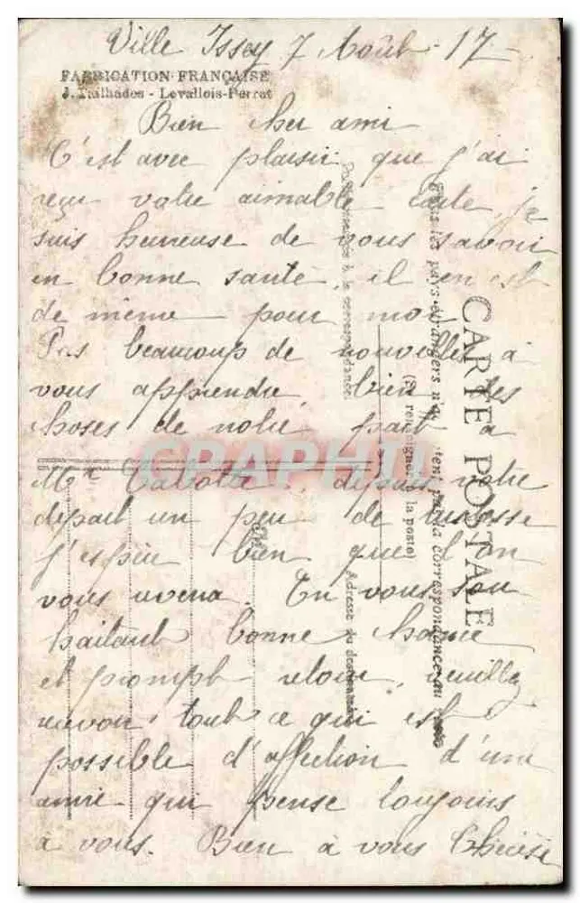 Blumen und Keramik — Erinnerung — M. Boulanger, Nr. 102, IDEÂ - Rückseite
