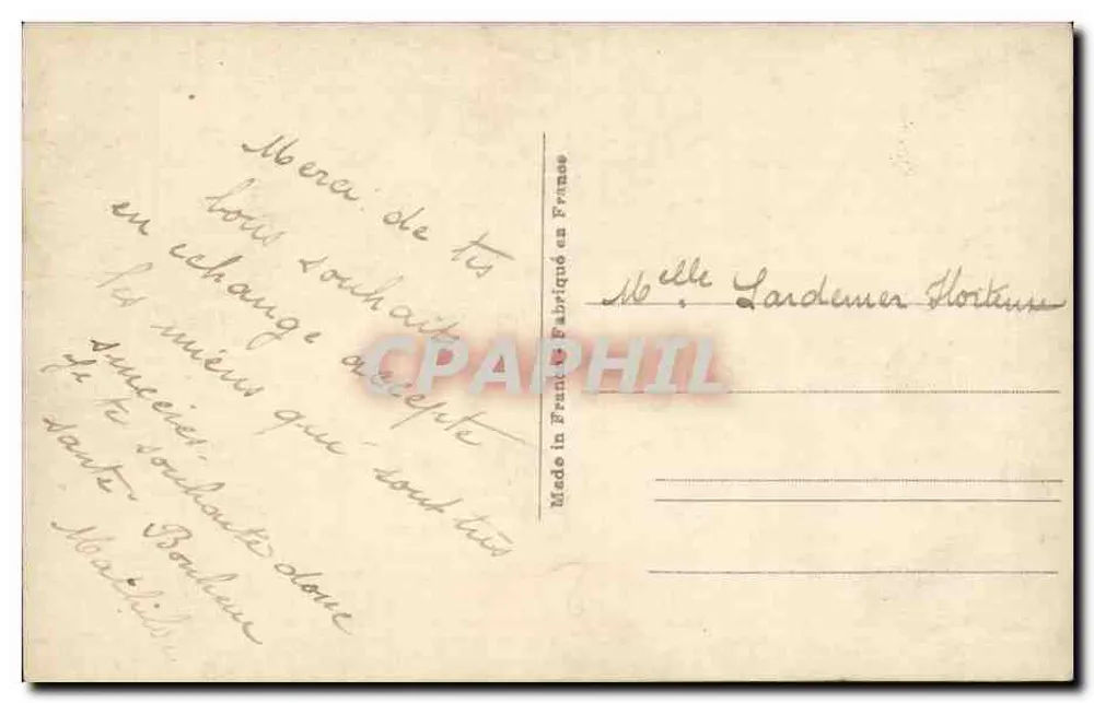 Paar — Neujahr — Frohe Neujahr 438, Verlag S.D. (oder S.P.D.) - Rückseite