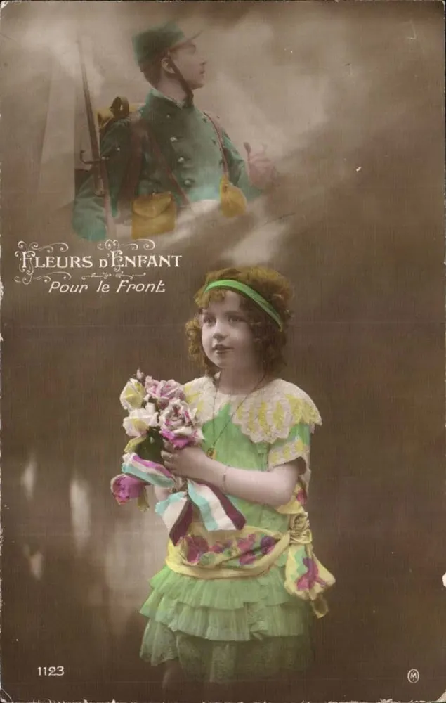 Fiori di Bambino — Per il Fronte — serie 1123 - Recto