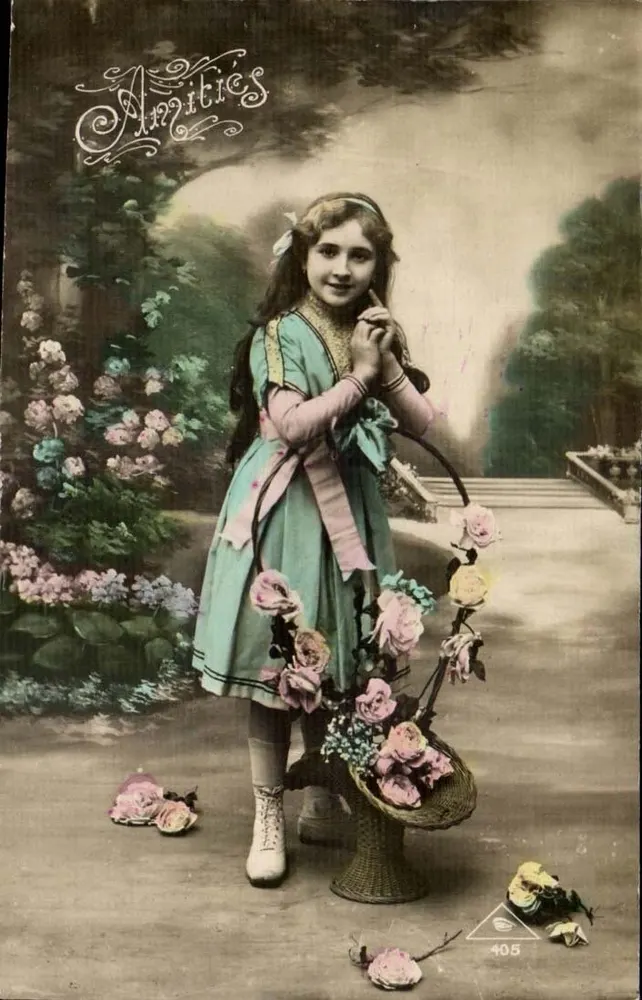 Mädchen mit Rosenkorb — Amicités 405 — Verlag Amicités - Vorderseite