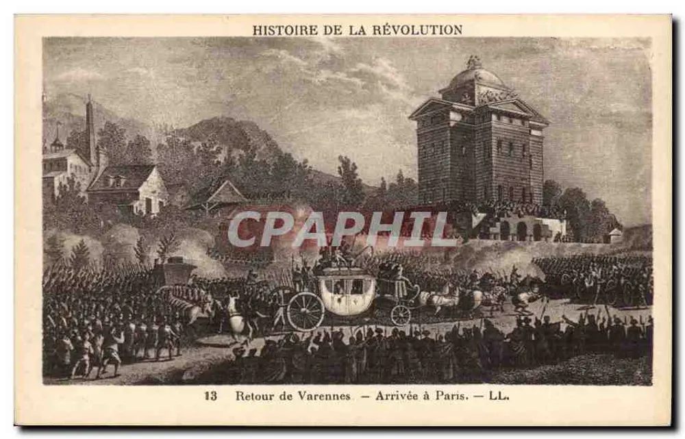 Rückkehr aus Varennes — Ankunft in Paris — LL. — Geschichte der Revolution — LL. - Vorderseite