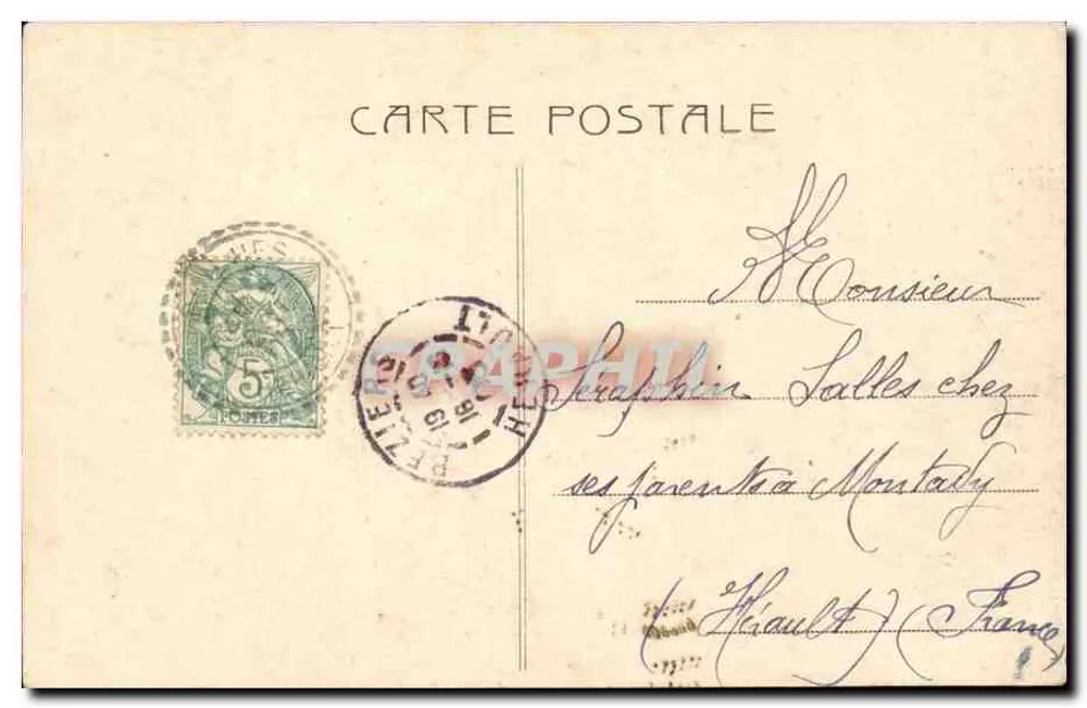 Frau in einem Rüschenkleid — Émile Cornbes — n° 2375 - Rückseite