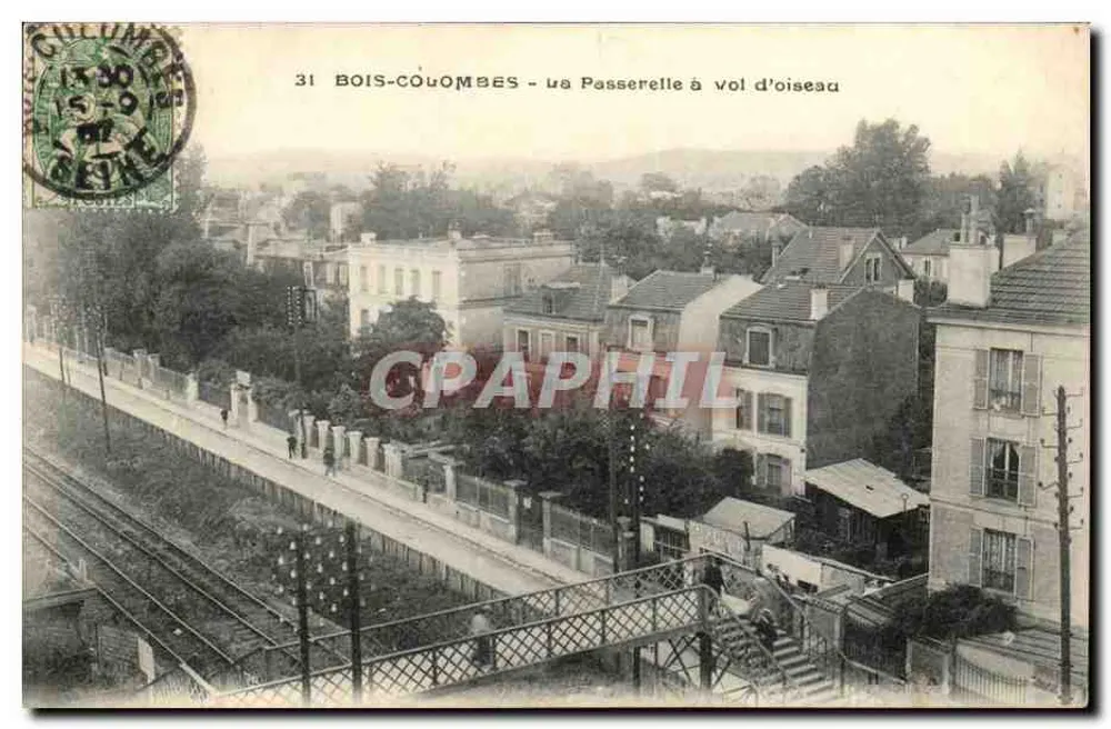 Bois-Colombes - Ansicht der Vogelperspektive-Brücke — anonymer Verlag, Nr. 31 - Vorderseite