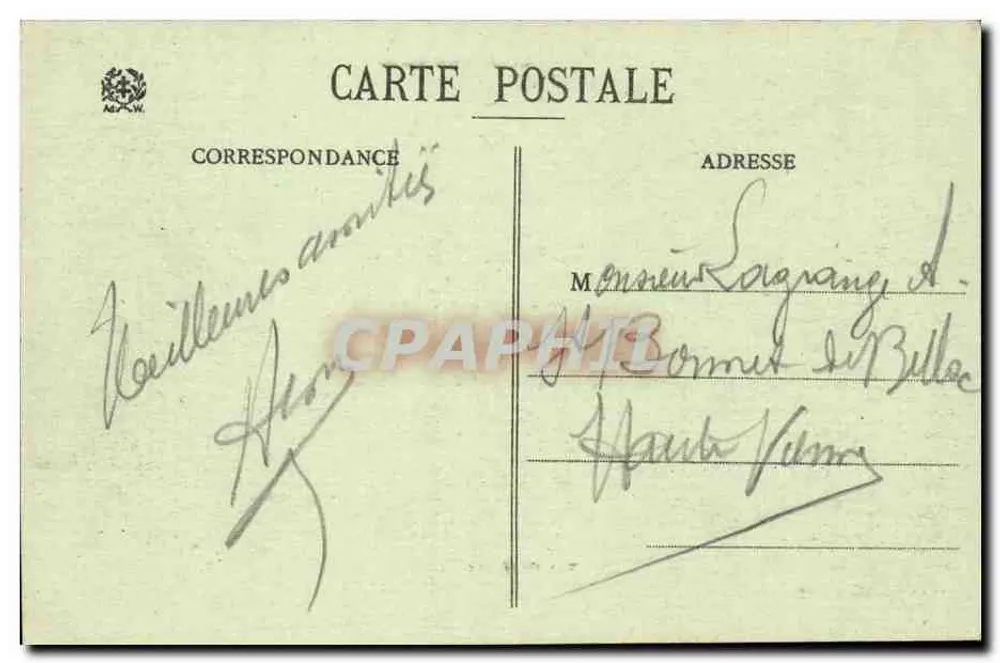 Gérardmer (Vosges) — Ogólny widok — Ad. Waich, Saint-Dié n° 1885 - Rewers
