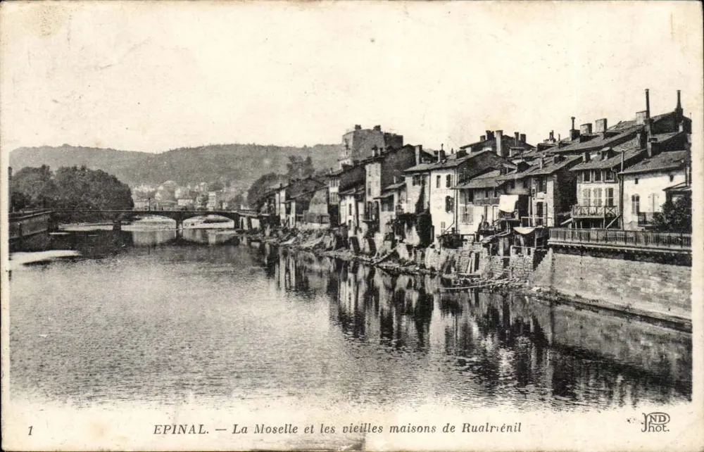 Epinal — Die Mosel und die alten Häuser von Rualrénil — ND Fotografie - Vorderseite