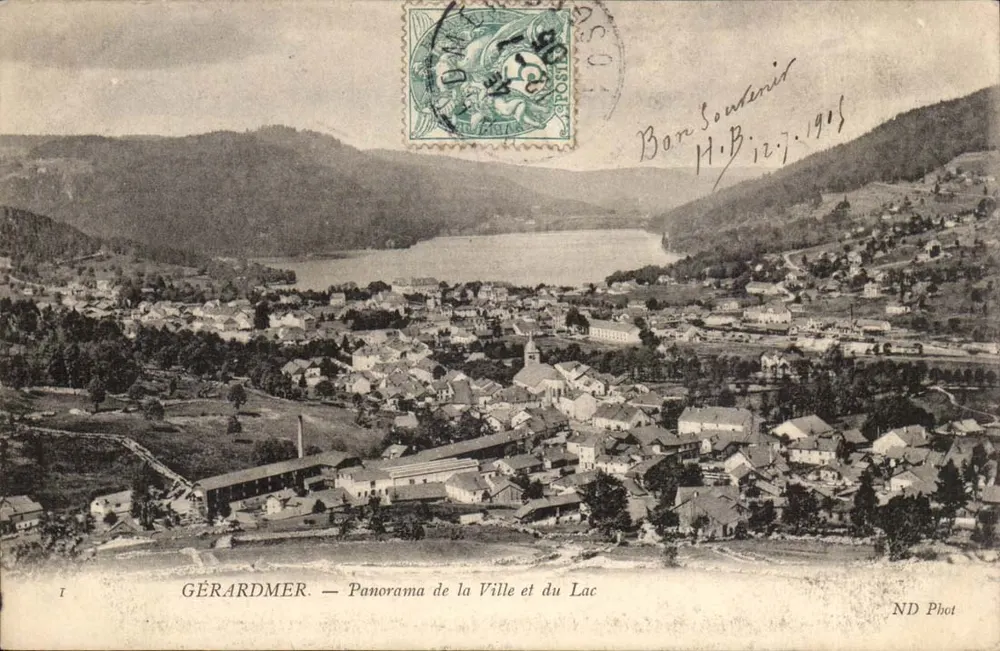 GÉRARDMER — Panorama der Stadt und des Sees — ND Phot - Vorderseite