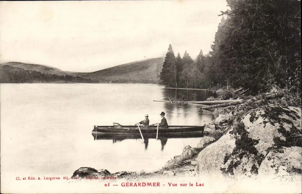 GÉRARDMER — Vista do Lago — Cl. e Ed. A. Largeron Bij. Sudy - Frente