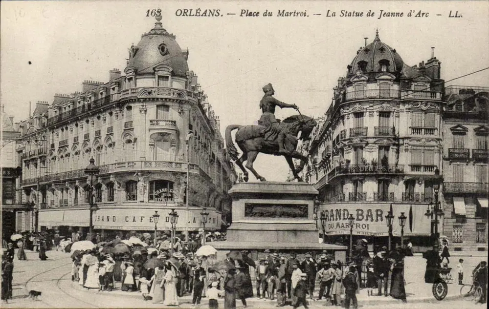 Orléans — Place du Martroi — Die Statue von Jeanne d'Arc — LL.A. — n°163 - Vorderseite