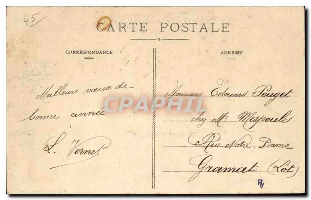 Montargis - Rue du Loing — Édition Nouvelles Galeries - Verso