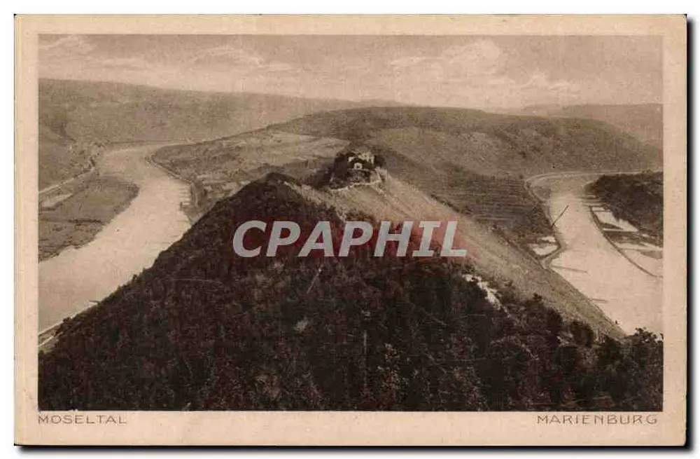 Moseltal — vista aérea de Marienburg — editor não visível - Frente