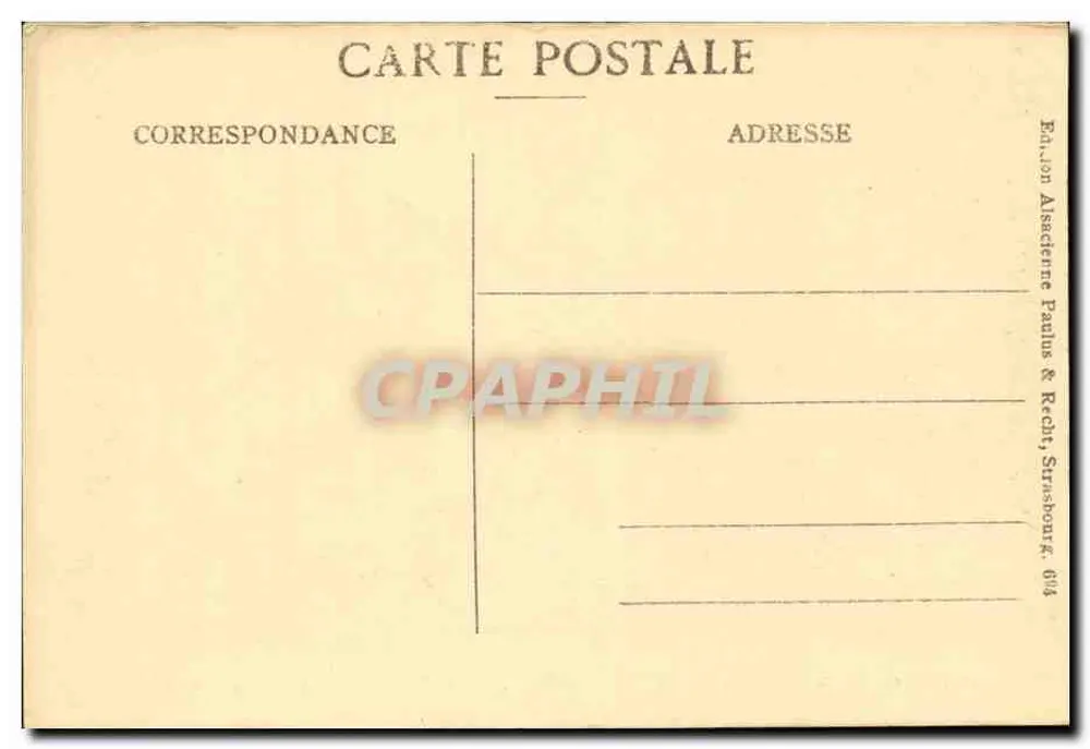 Cour Sainte-Odile — Mont Sainte-Odile — Edição Alsacienne Paulus & Rechti, Strasbourg - Verso