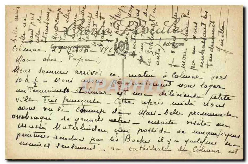 Colmar — Panorama e Catena dei Vosgi — LL. - Verso
