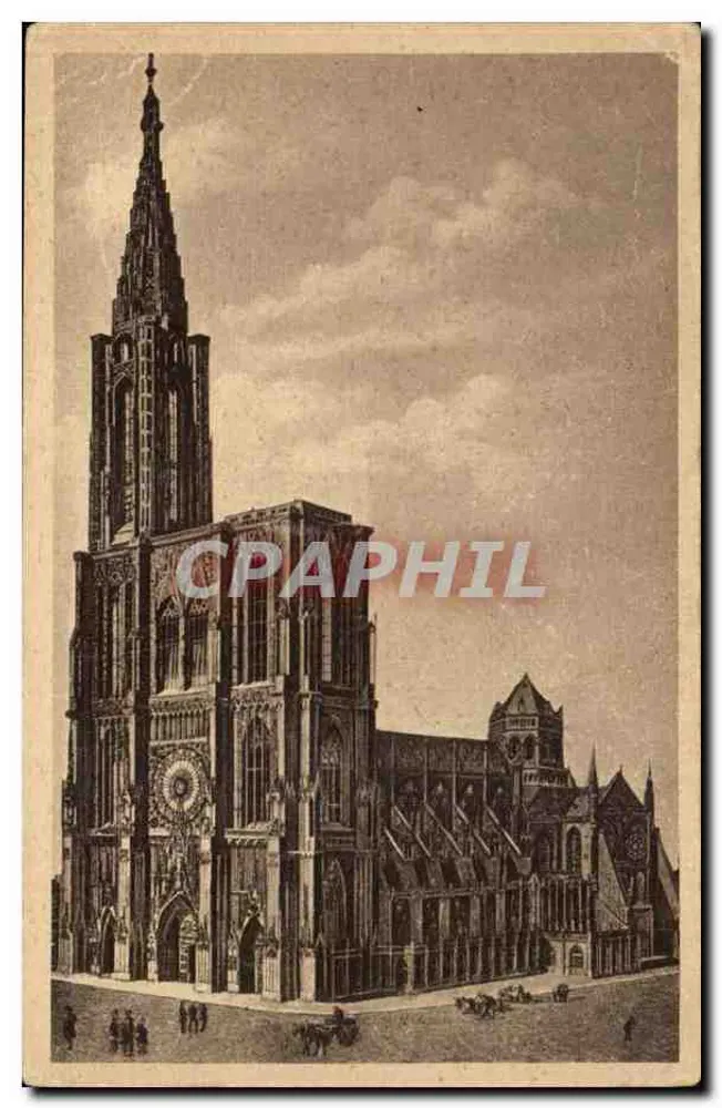 Strasbourg — A Catedral — Editor Emil Hartmann - Frente
