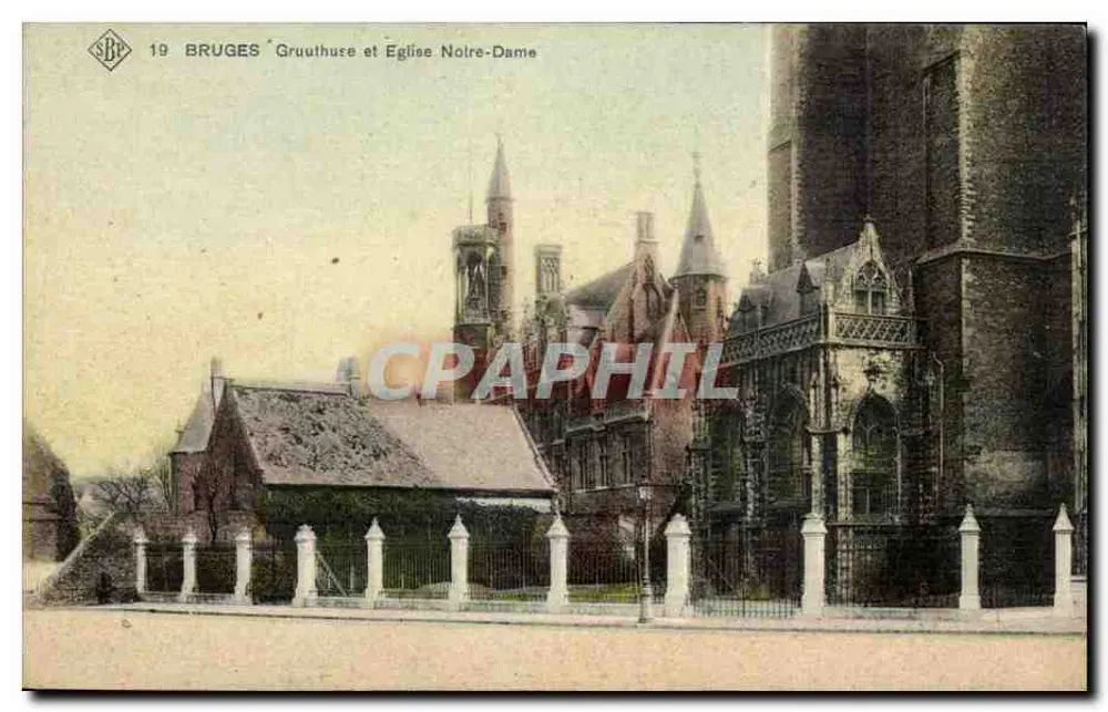 Brügge - Gruuthuse und Kirche Notre-Dame — S.B.P. Brüssel, Nr. 19 - Vorderseite