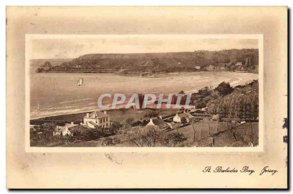 St. Brelades Bay, Jersey — panoramic view — J. Welch & Sons, Portsmouth - Front