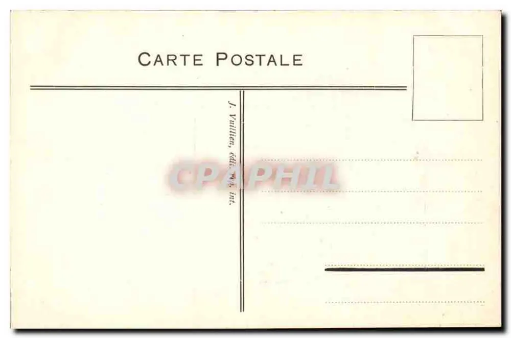 Albert Ier, Rei dos Belgas — 1914 — J. Vullien - Verso