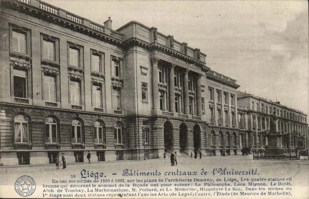 Liège - Zentrale Gebäude der Universität — Verlag 'Le Récepteur Municipal' n°59 - Vorderseite