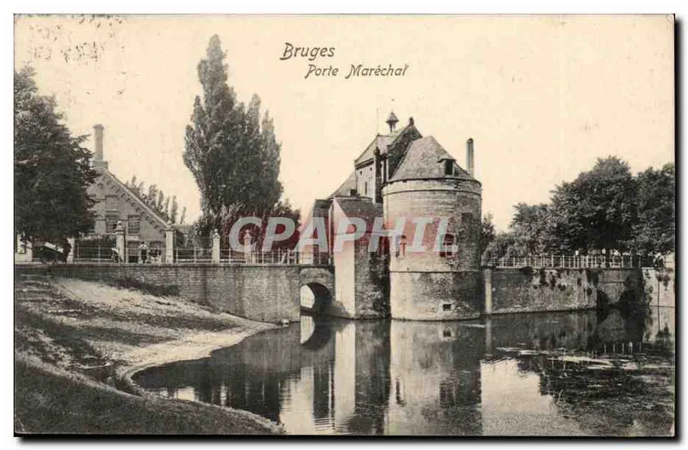Bruges - Porta Maréchal — editor D.T.C. Anvers, n°15 - Frente