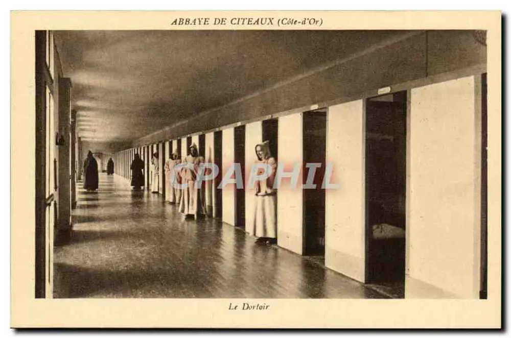 Abadia de Cîteaux (Côte-d'Or) — O Dormitório — cliché F. de Pernier - Frente