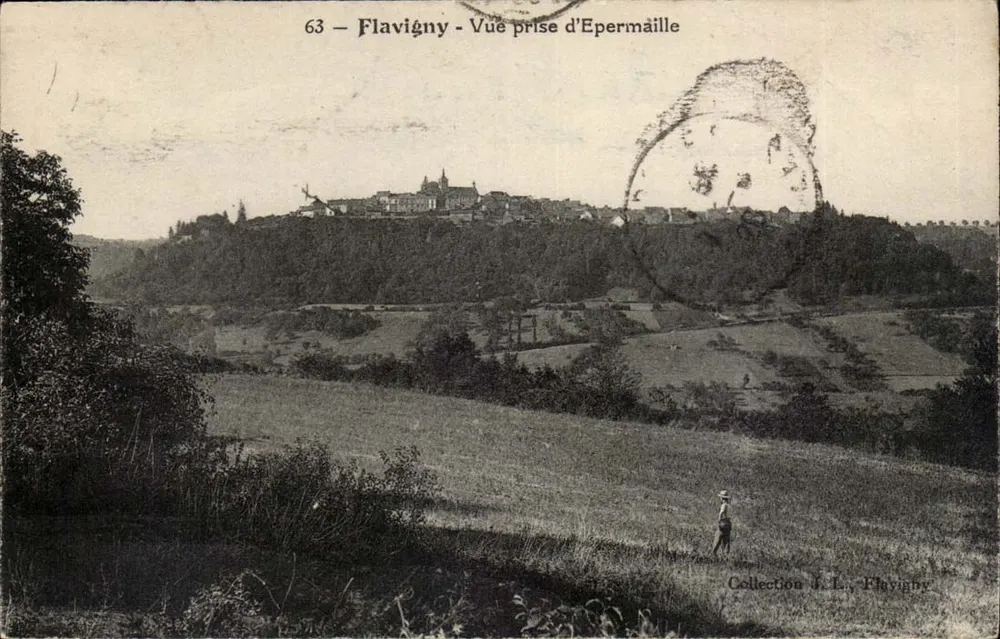 Flavigny - Vista tirada de Epermaïlle — Coleção J.L. Flavigny - Frente