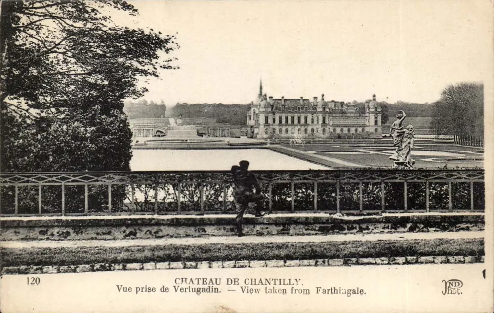 Castelo de Chantilly — Vista tirada de Vertugadin — JND Fot. n°120 - Frente